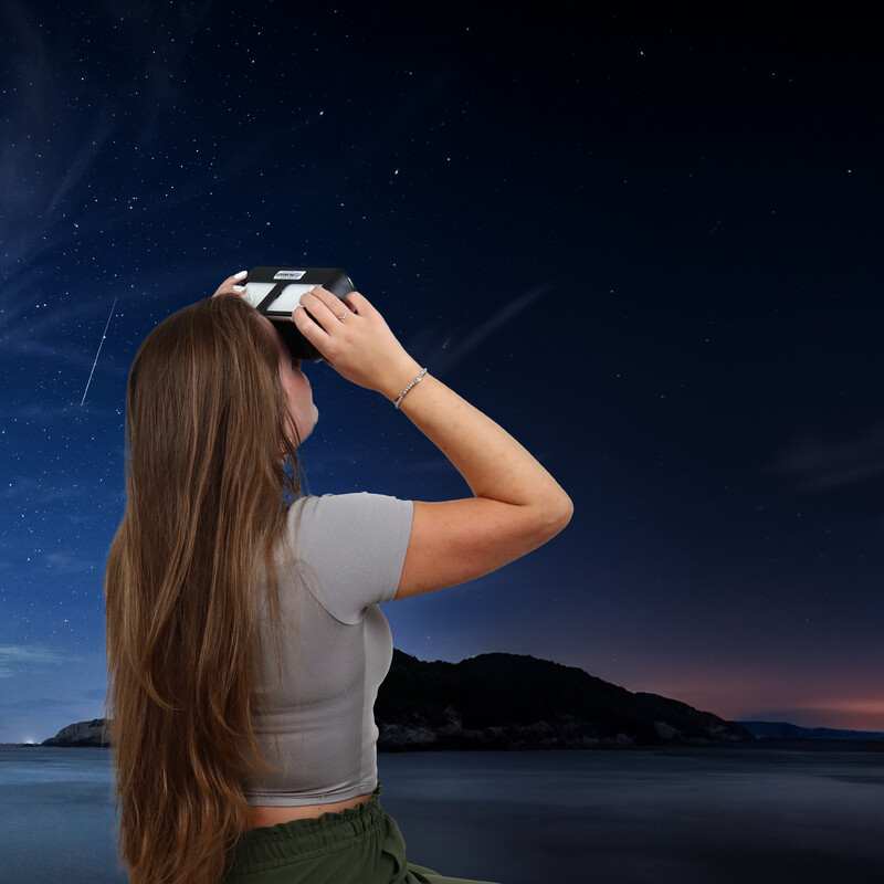 Omegon Planetari Personali Universe2Go+ + Sonnenfinsternisbrille Solar Safe Deluxe