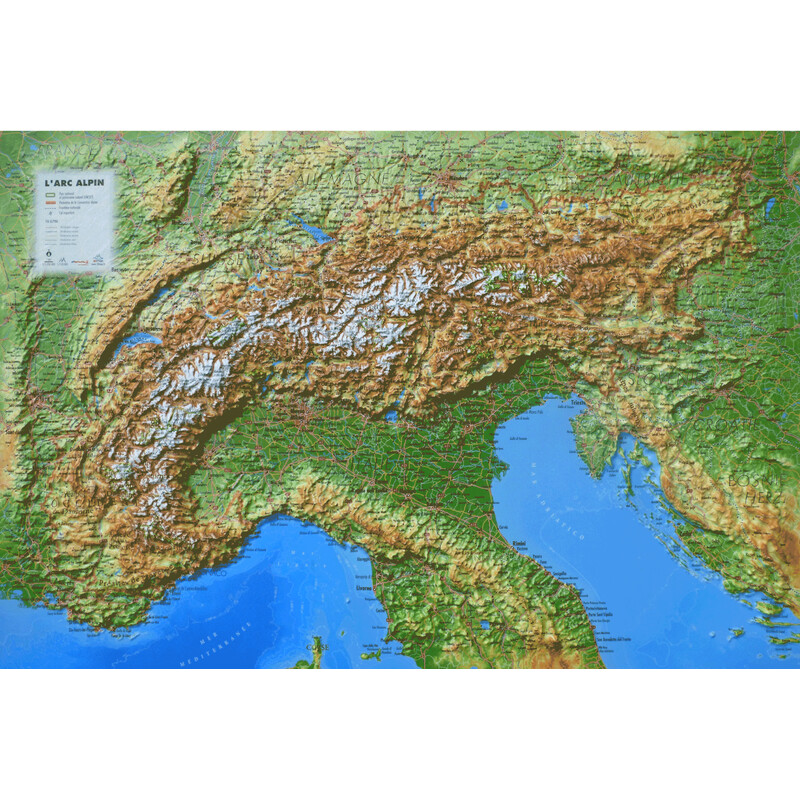 3Dmap Mappa Regionale Massif de L'Arc Alpin