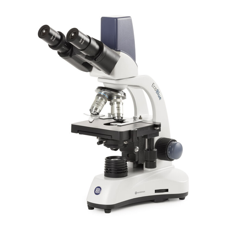 Euromex Microscopio EC.1657, binoculare, digitale, 40x-600x, DL, LED, 10x/18 mm, tavolo a croce X-Y, 5 MP