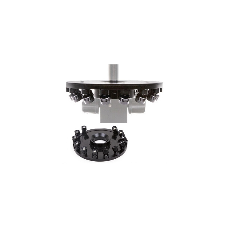 Euromex Lampade ad anello MZ.4735, 12x 1W LED, angolo regolabile