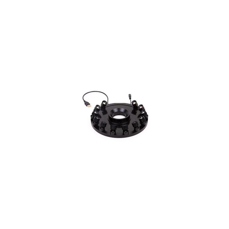 Euromex Lampade ad anello MZ.4735, 12x 1W LED, angolo regolabile
