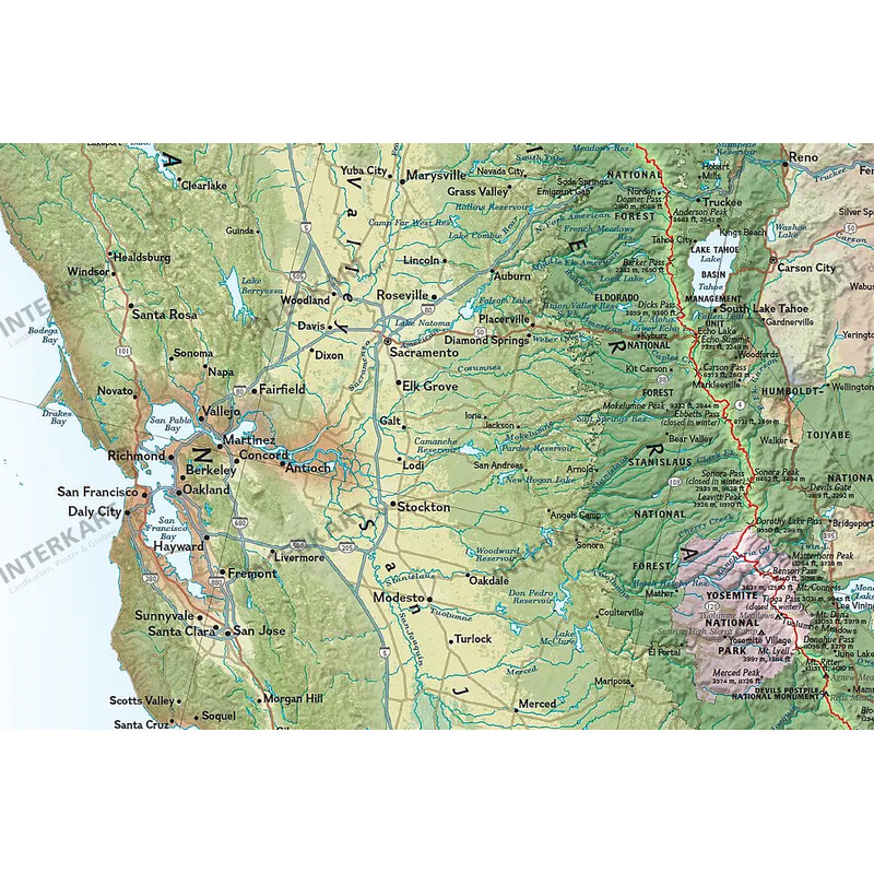 National Geographic Mappa Regionale Pacific Crest Trail (46 x 122 cm)