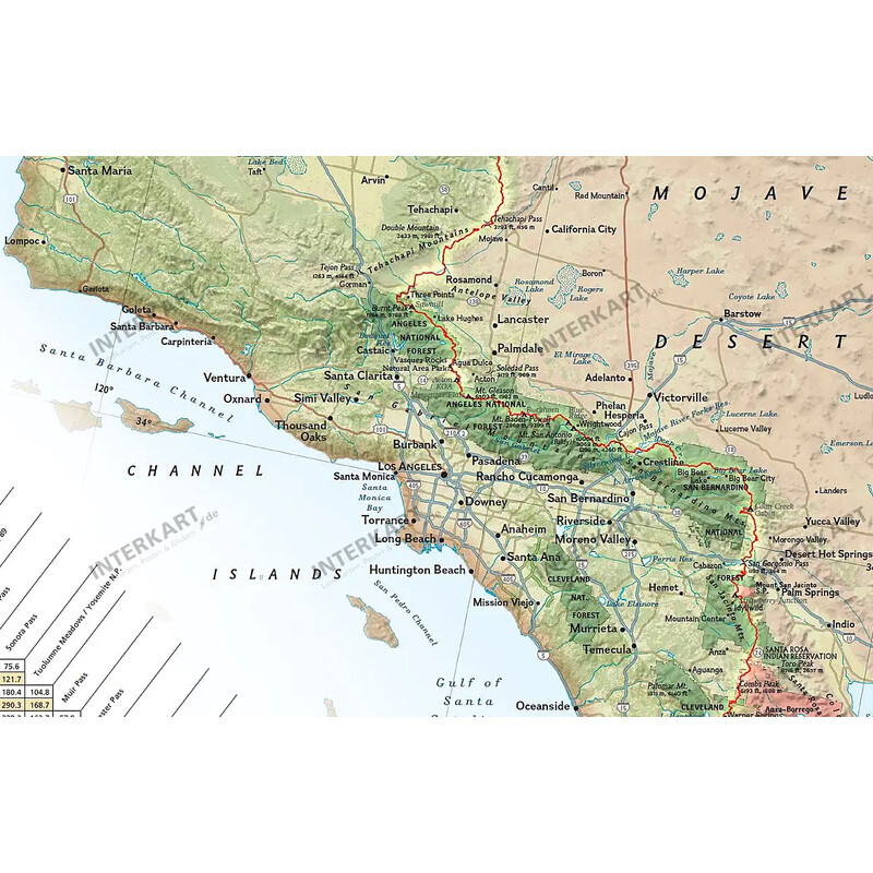 National Geographic Mappa Regionale Pacific Crest Trail (46 x 122 cm)