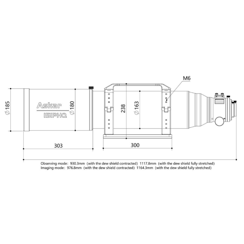 Askar Rifrattore Apocromatico AP 151/1057 151PHQ OTA