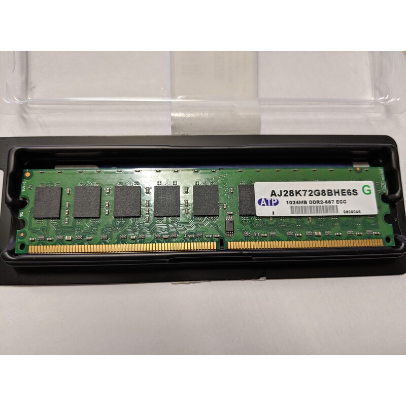 ATP AJ28K72G8BHE6S Speicher RAM DDR2 PC2 667 ECC 1 GB Server Arbeitsspeicher (gebraucht)