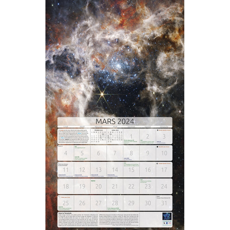 Amds édition  Calendario Astronomique 2024