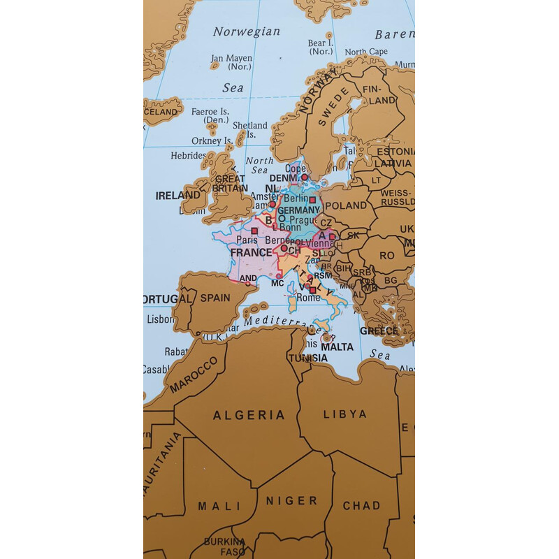 Stiefel Mappa del Mondo Scratchmap (95 x 66 cm)