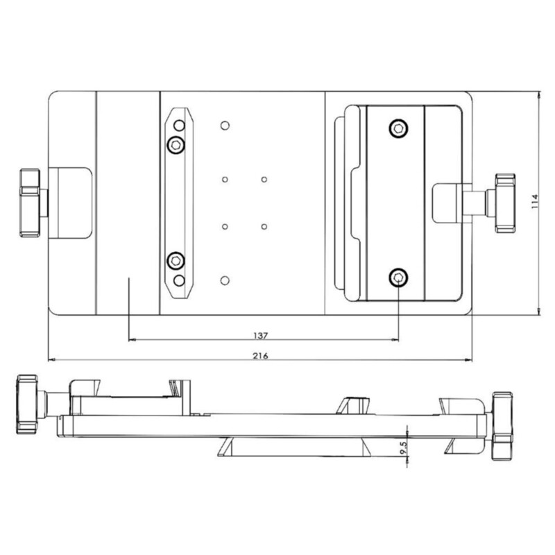 iOptron Piastra Side-by-Side