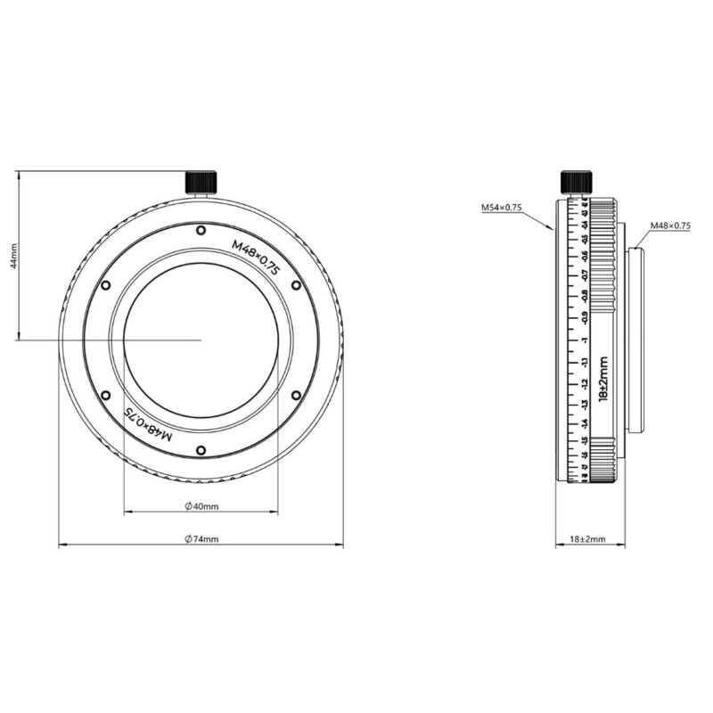 Askar Prolunga Adapter M54/M48 16-20mm