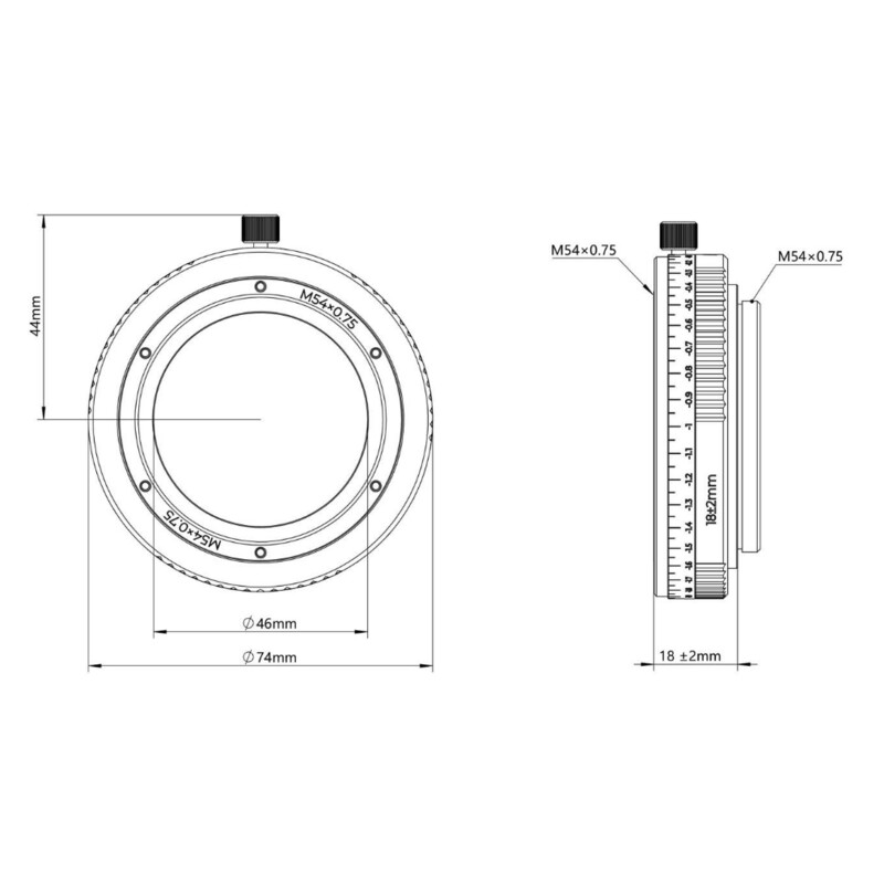 Askar Prolunga Adapter M54/M54 16-20mm