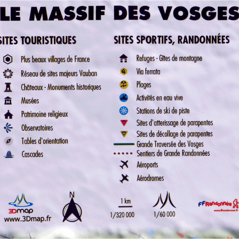 3Dmap Mappa Regionale Le Massif des Vosges