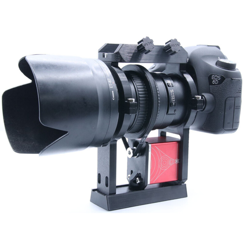 Wega Telescopes EAF Motoranbaukit mit Schelle, Schiene und Sucherschuh für Canon EF 200/F2.8L
