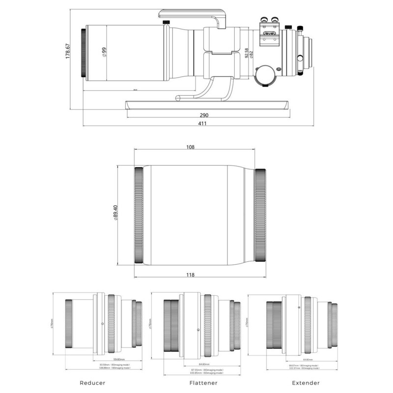 Askar Rifrattore Apocromatico AP 60/360 80/500 V OTA