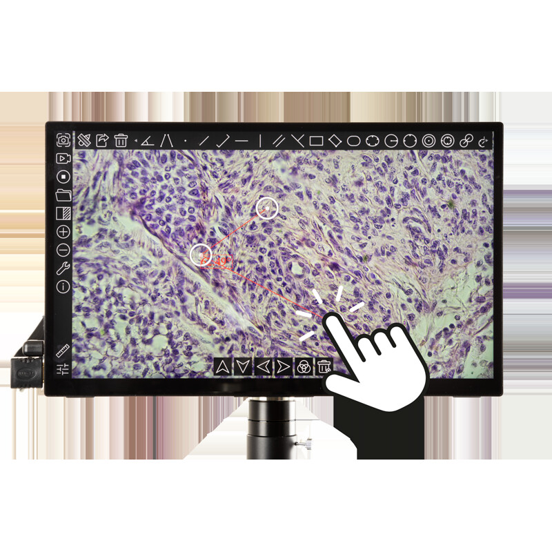 Euromex Fotocamera VC.3043 HDS, UHD, 8,3 MP, 1/1,8 pollici, sensore a colori 4K, touchscreen da 13 pollici, 30 fps HDMI, 20 fps USB