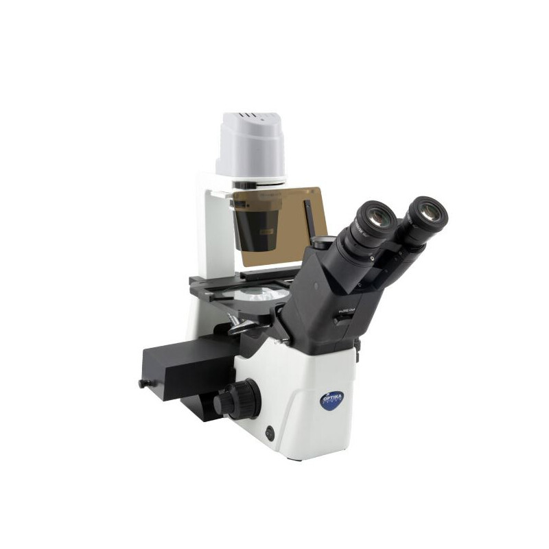 microscopio invertito IM-300LD4, FL, trino, inverso, infinity, Plan, 100x-400x, 10x/22, Al/Dl, LED, 8W