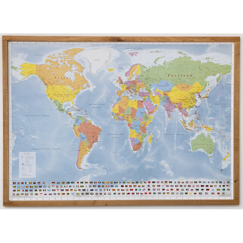 GeoMetro Mappa del Mondo politica (144 x 103 cm)