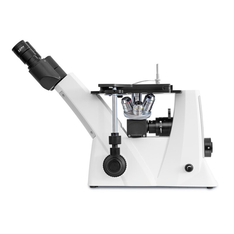 Kern Microscopio invertito OLM 170, POL, trino, inverso, 5x-50x, Al, LED 5W