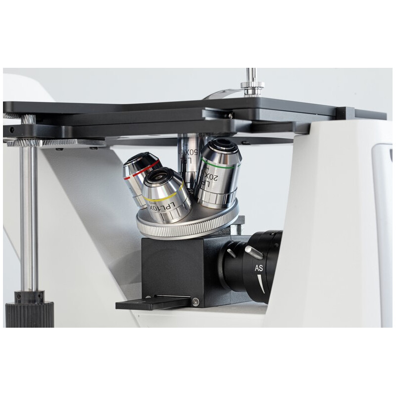 Kern Microscopio invertito OLM 170, POL, trino, inverso, 5x-50x, Al, LED 5W