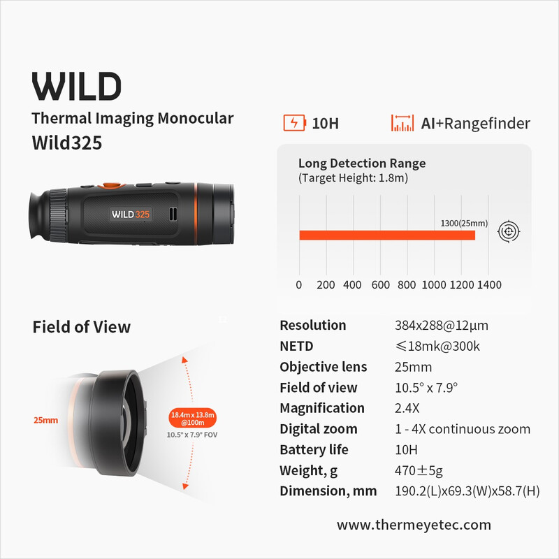 ThermTec Camera termica Wild 325