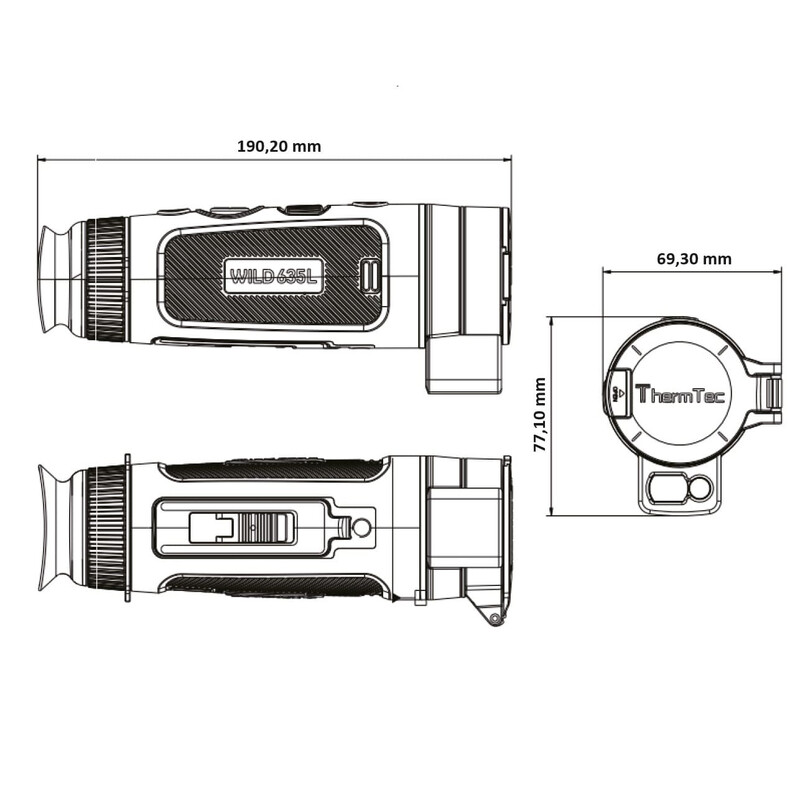 ThermTec Camera termica Wild 635L Laser Rangefinder