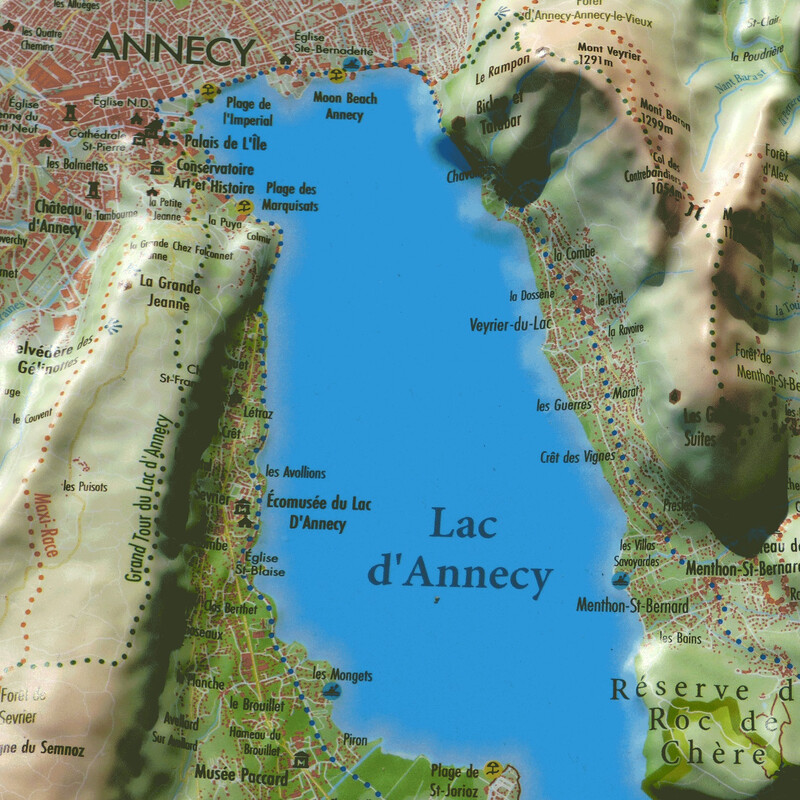 3Dmap Mappa Regionale Le Lac d'Annecy