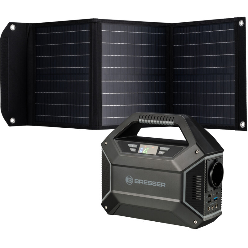 Bresser Mobile Power Station 100 Watt + caricabatterie solare 40 Watt