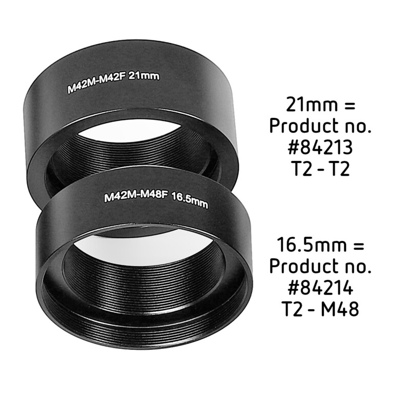 Omegon Prolunga T2 e manicotto 2'' 21 mm