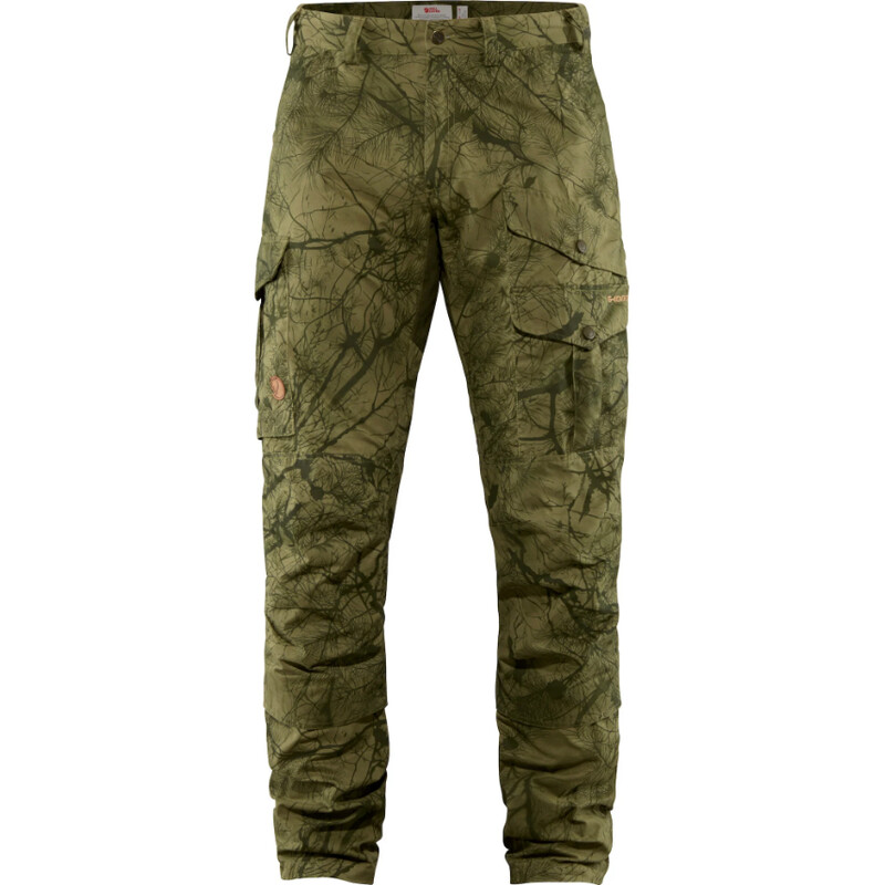 Fjällräven Pantaloni da caccia Barents Pro M, 626-662 Green Camo-Deep Forest, 50