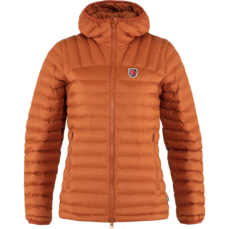 Fjällräven Expedition Lätt Felpa con cappuccio W, 243 Terracotta Brown, L