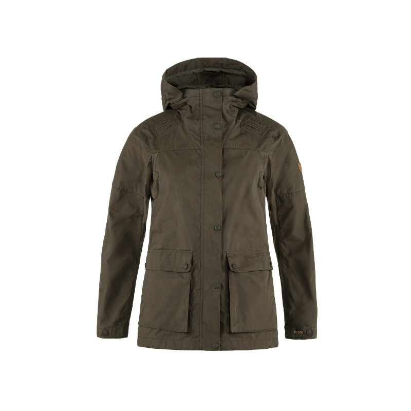 Fjällräven Giacca Forest Hybrid W, 633 Dark Olive, XL