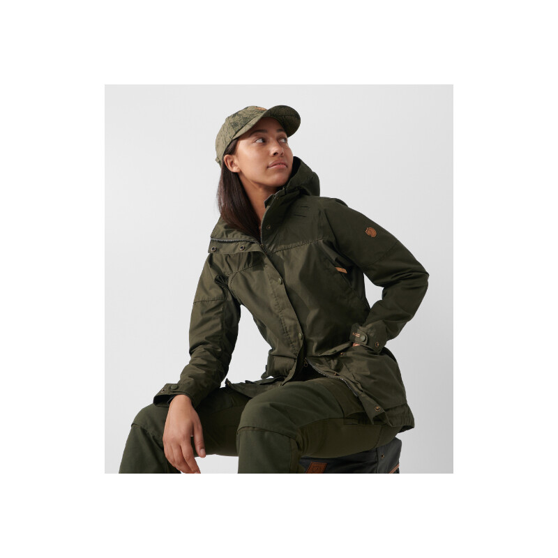 Fjällräven Giacca Forest Hybrid W, 633 Dark Olive, XL