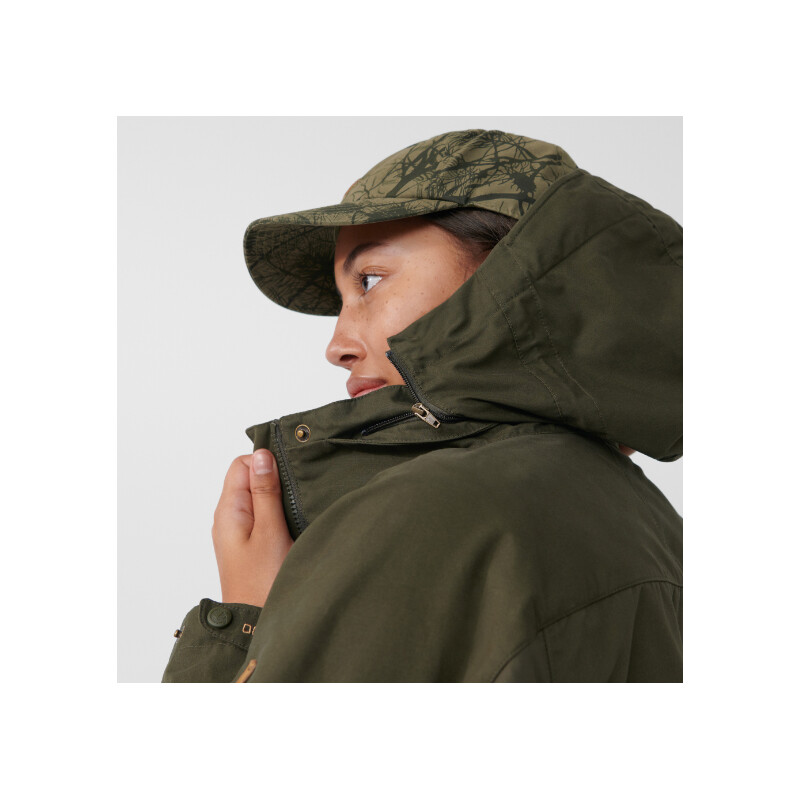 Fjällräven Giacca Forest Hybrid W, 633 Dark Olive, XL