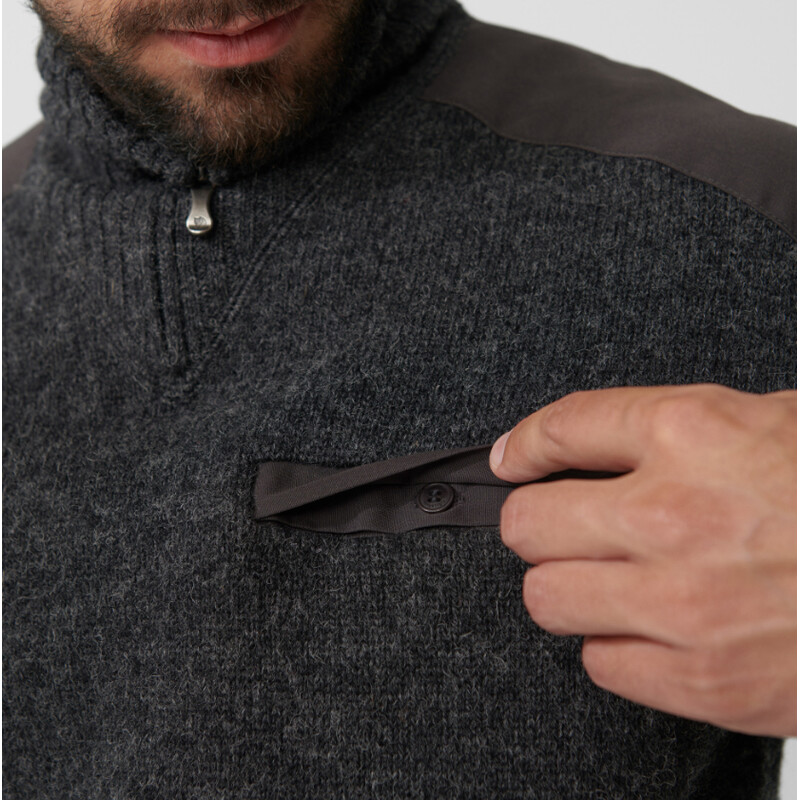 Fjällräven Maglione Koster M, 030 Grigio scuro, XXL