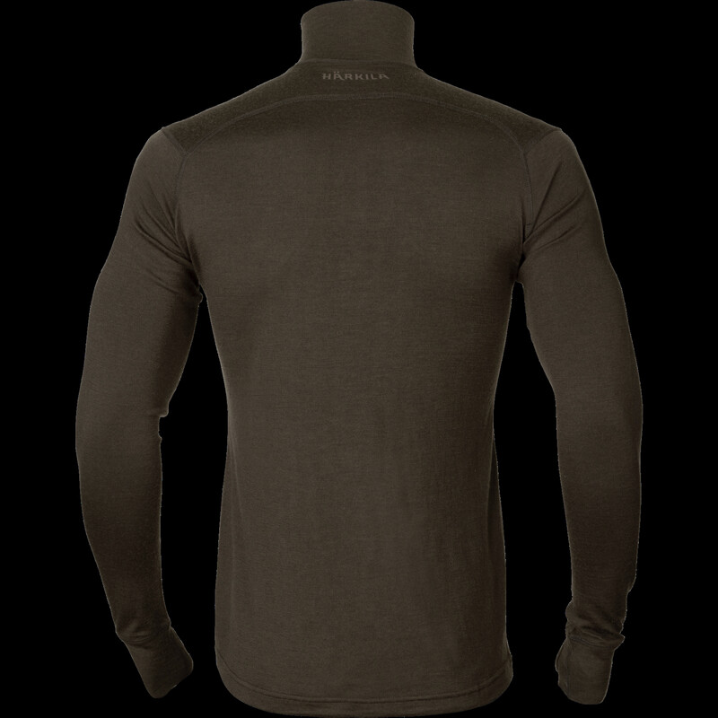 Härkila Base All Season half zip marrone scuro, L