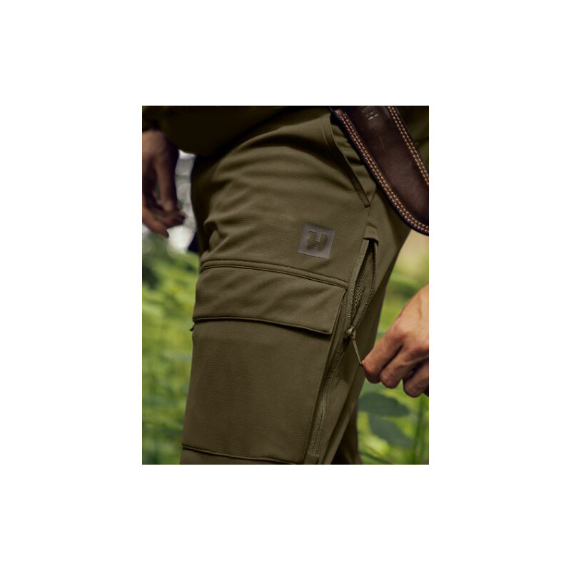 Härkila Pantaloni Deer Stalker Light, verde salice/marrone ombra taglia 54