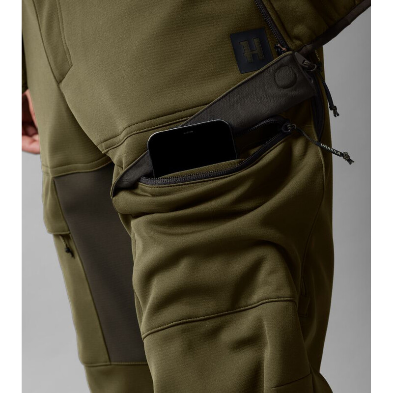 Härkila Pantaloni Deer Stalker Light, verde salice/marrone ombra taglia 52