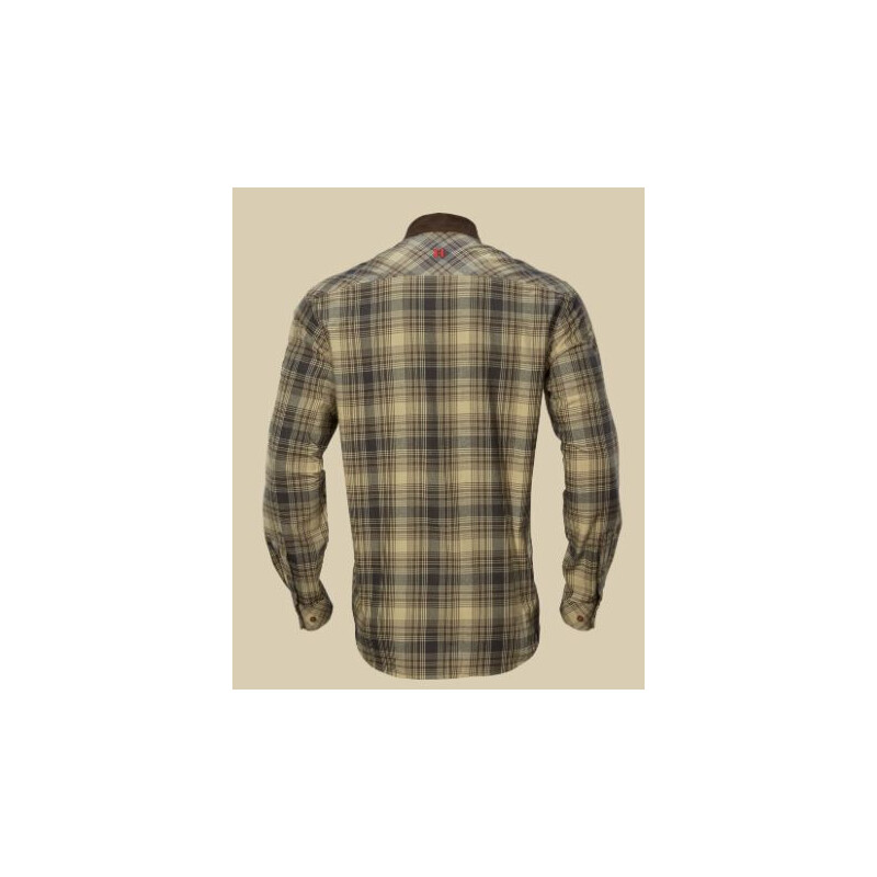Härkila Camicia Driven Hunt, fantasia a quadri teck chiaro, taglia L