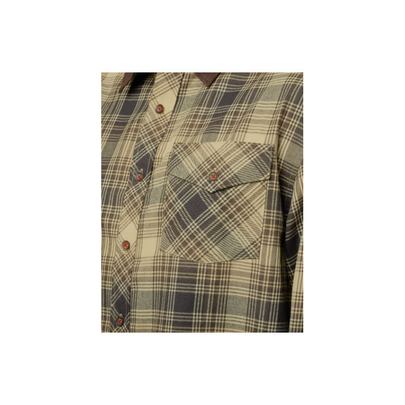 Härkila Camicia Driven Hunt, fantasia a quadri teck chiaro, taglia L