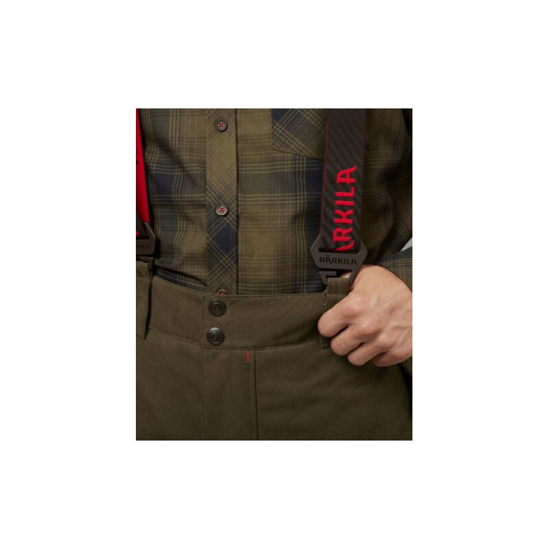 Härkila Pantaloni Driven Hunt HWS Insulated, verde salice, taglia 52