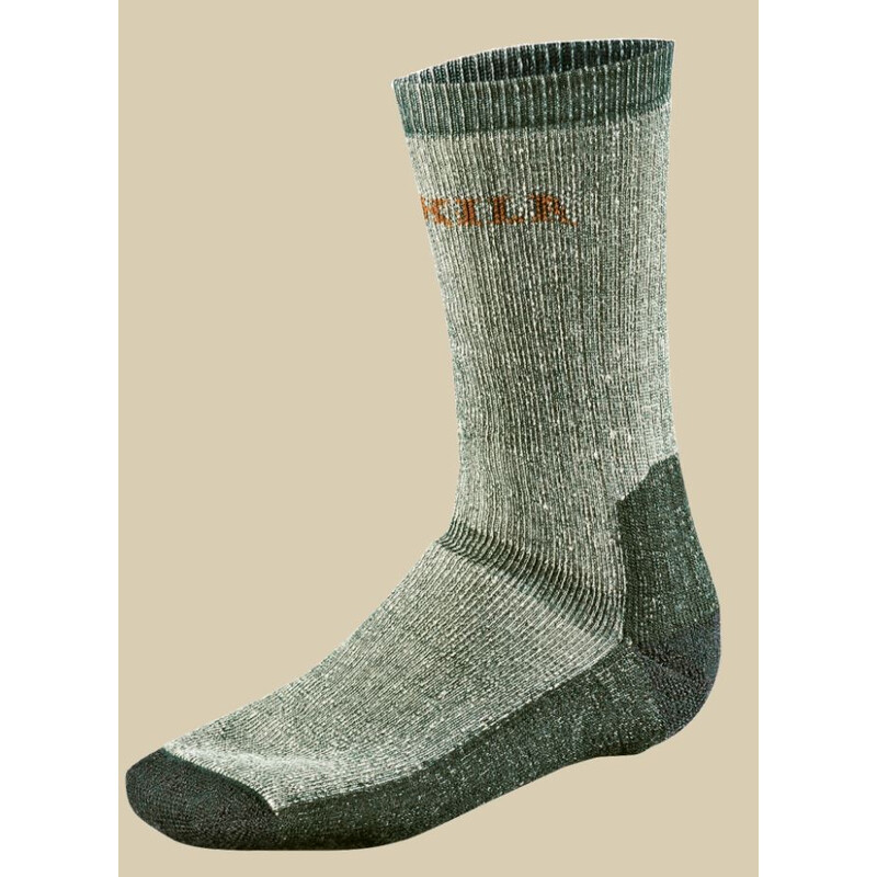 Härkila Calzini Expedition lunghi, grigio/verde, taglia L