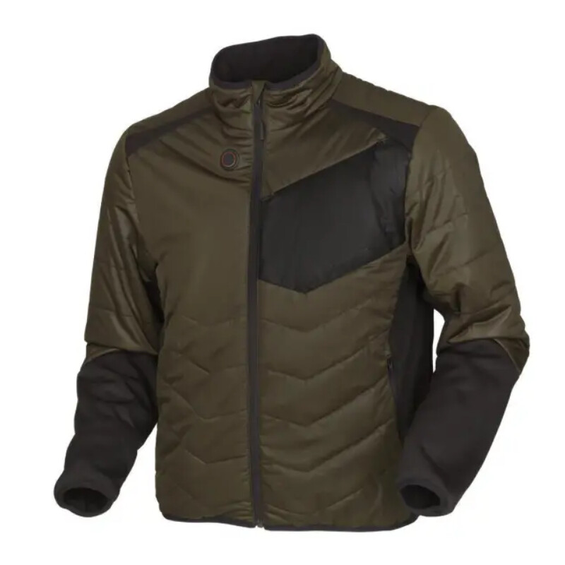 Härkila Giacca riscaldante, verde salice/nero, taglia XS