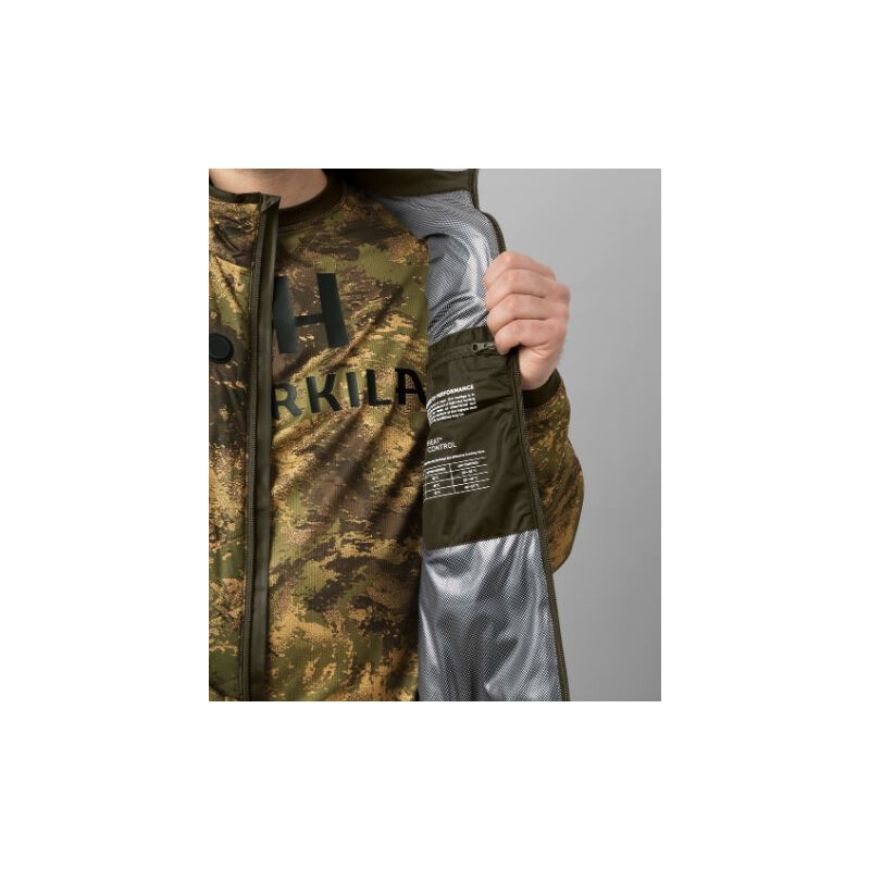 Härkila Gilet riscaldante Camo, AXIS MSP® Forest green, taglia M