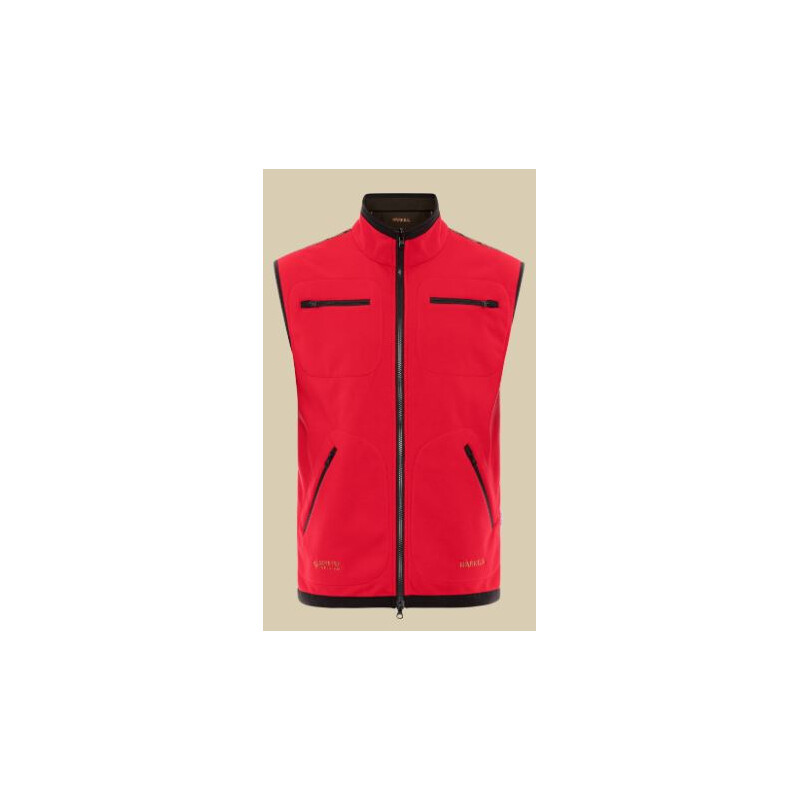 Härkila Gilet in pile Kamko, marrone/rosso taglia XL