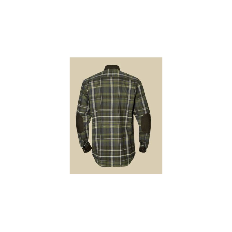Härkila Camicia Pajala, fantasia a quadri verde oliva, taglia L
