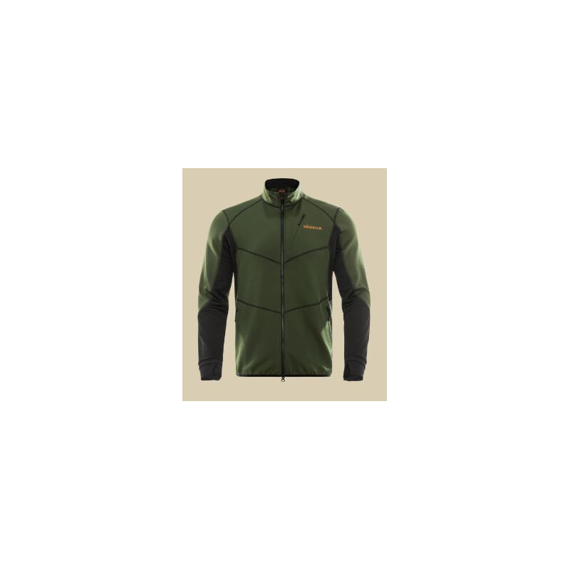 Härkila Scandinavian Fleece Jacket, Duffel green/Black, taglia XL