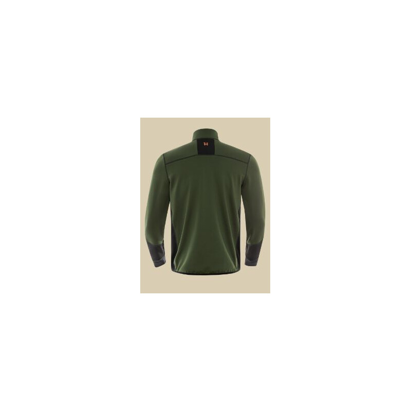 Härkila Giacca in pile Scandinavian, Duffel verde/nero, taglia M