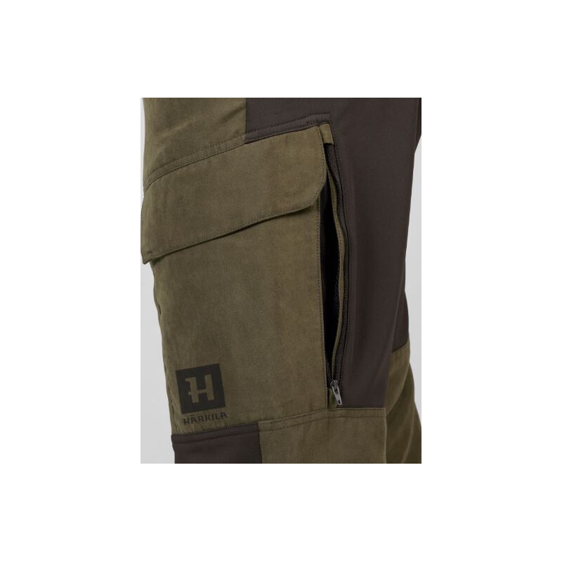 Härkila Pantaloni scandinavi , verde salice/marrone scuro, taglia 50