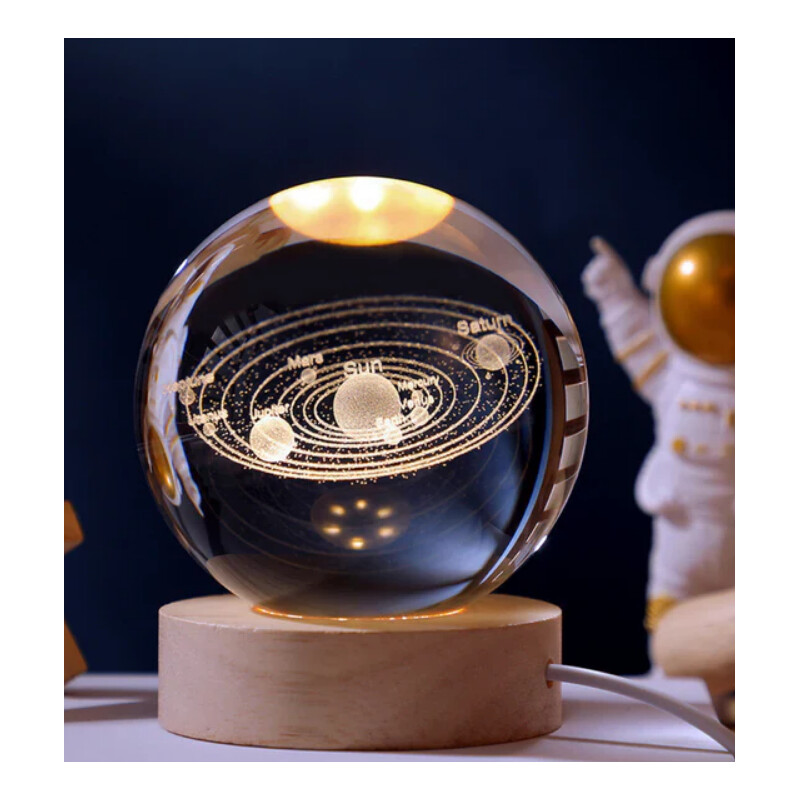 Creative Lighting Sistema Solare con sfera di cristallo luminosa
