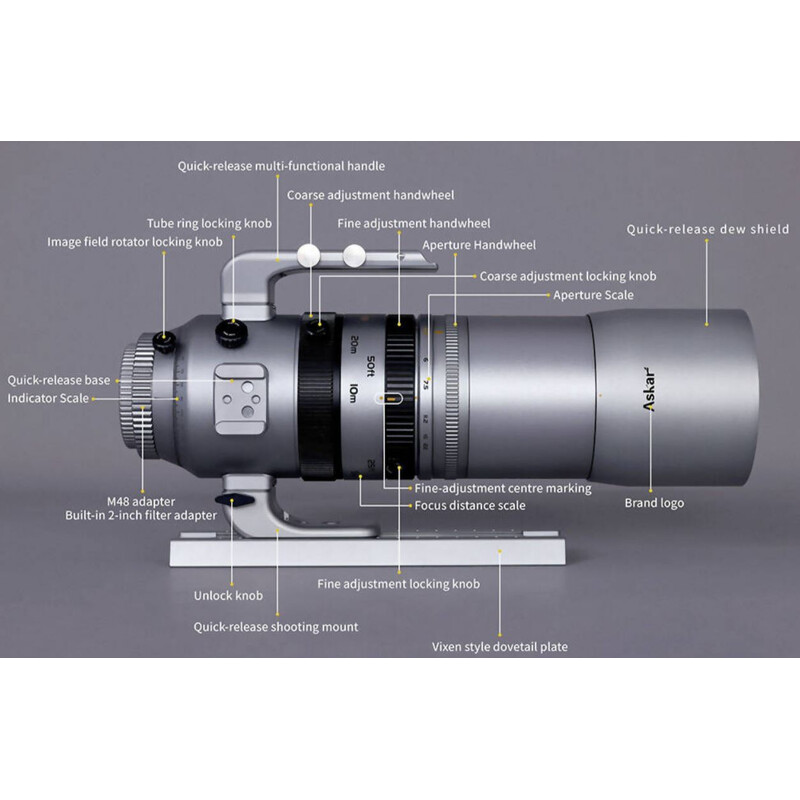 Askar Rifrattore Apocromatico AP 55/264 SQA55 OTA