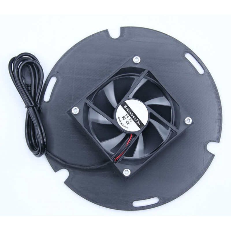 Astroprints Copertura a specchio per GSO e TS Optics  ONTC Newton 6" Porta specchio principale incl. 5V USB Ventilatori